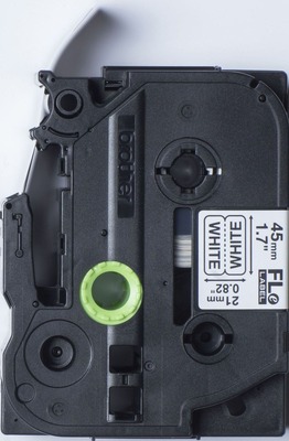 Schriftband FLe-2511 Einzelfähnchen-Etiketten weiß (72 Stück)