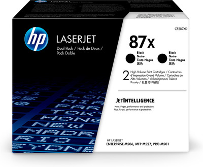 HP 87X 2er-Pack Schwarz Original LaserJet Tonerkartuschen