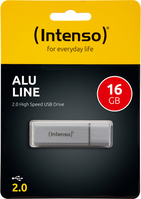 Intenso Speicherstick USB 2.0 Alu Line 16GB Silber