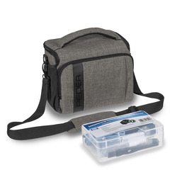 PEDEA Kameratasche GR. XL FASHION Foto Tasche, hellgrau