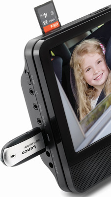 LENCO DVP-939 9" DVD-Player Set m. Doppellaufwerk/ Kopfhörer