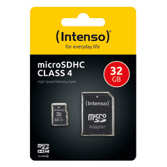 Intenso 32GB microSDHC Class 4 + SD-Adapter