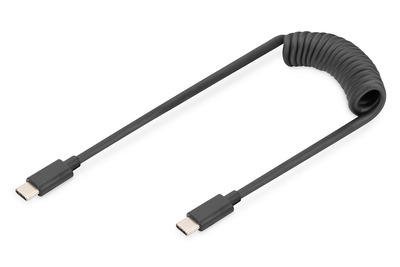 Digitus USB 2.0 - USB - C auf USB - C Spiralkabel