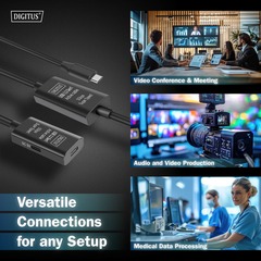 DIGITUS Aktives USB 3.2 Gen1 5G Verläng. USB-C -USB-C,10m