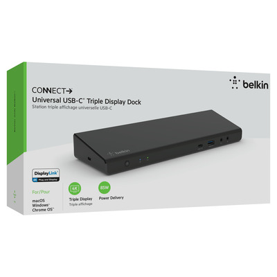 Belkin Connect Universal USB-C Triple Display Dock - black
