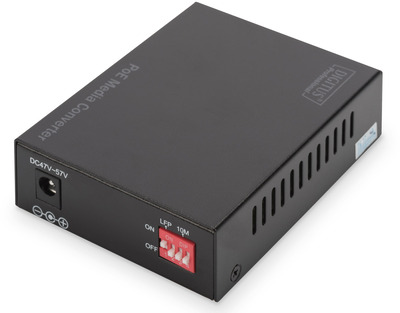 DIGITUS Gigabit PoE Medienkonverter, RJ45 / SFP, PSE