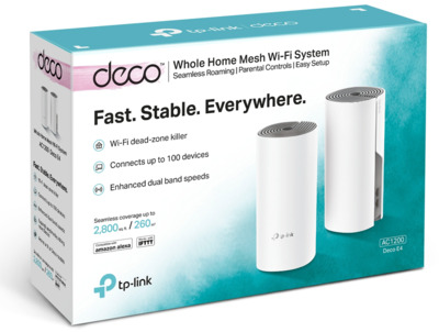 TP-Link Deco E4 (2er-Pack) AC1200 Whole-Home Mesh Wi-Fi System