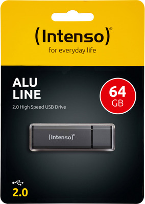 Intenso Speicherstick USB 2.0 Alu Line 64GB Anthrazit
