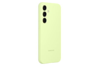 Samsung Silicone Case für Galaxy A35, Lime + Mobeen Glas