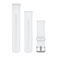 Garmin Schnellwechsel-Armband, Silikon Steinweiss/Silber 22mm