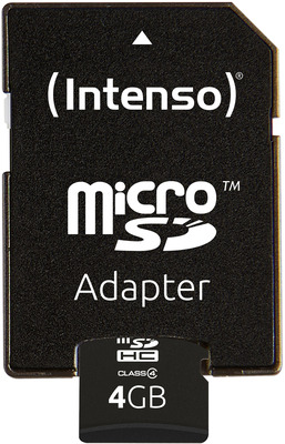 Intenso 4GB microSDHC Class 4 + SD-Adapter
