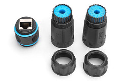 DIGITUS CAT 6A Außenanschluss, IP68, RJ45 zu RJ45