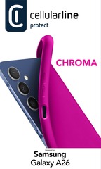 Cellularline Chroma Case für Samsung A26 5G Pink