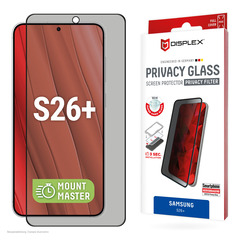 DISPLEX Privacy Glass Samsung Galaxy S26+ MM-Montagehilfe