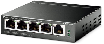 TP-Link TL-SG105PE 5-Port Gigabit (4x PoE+) L2 Smart Switch