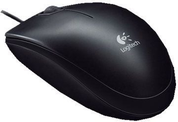 Logitech B100 USB Maus Schwarz