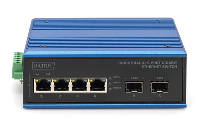DIGITUS Industrial 4+2 -Port Gigabit  Ethernet Switch