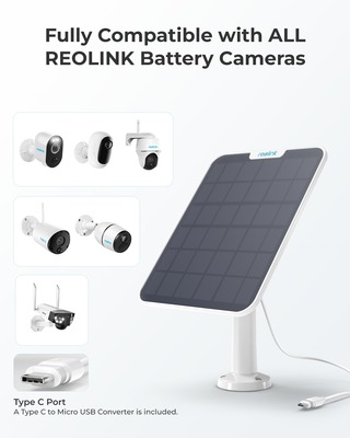Reolink Weißes 6W Solarpanel