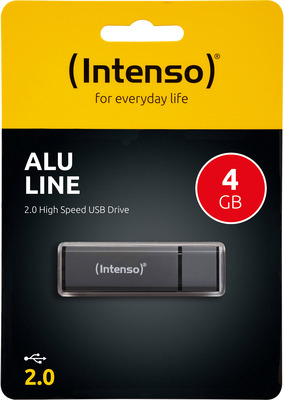 Intenso Speicherstick USB 2.0 Alu Line 4GB Anthrazit