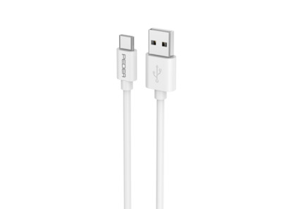 PEDEA Schnelllade- und Datenkabel USB-A/USB-C®, 1m, weiß