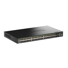 D-Link  DGS-1530-52P/E 52-Port Smart Manag.PoE+ GB Sw. 4x10G