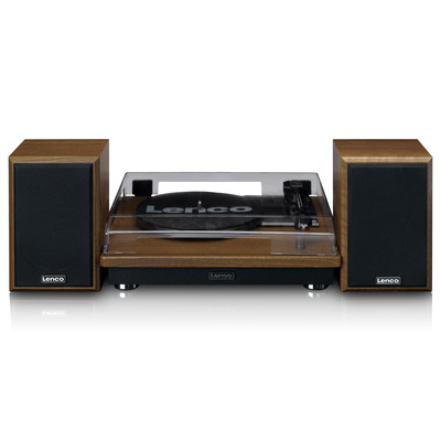 Lenco Turntable Braun, Bluetooth, Lautsprecher