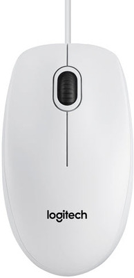 Logitech B100 Mouse Weiß