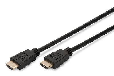 DIGITUS HDMI Anschlusskabel Typ A St/St 1.0m Ultra HD schwarz