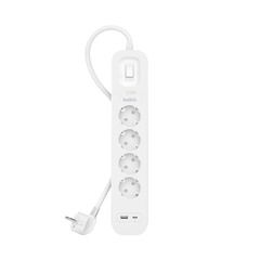 Belkin Steckdosenleiste 4-Fach, 18W 2m Kabel