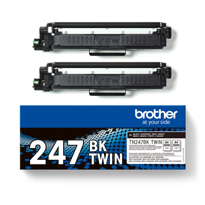 Brother Toner Doppelpack TN-247BKTWIN (ca. 2x 3000 Seiten)