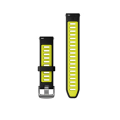 Garmin Schnellwechsel-SilikonArmband 18mm Schwarz/Zitronengelb