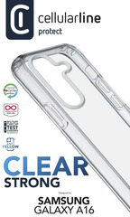 Cellularline Clear Strong Case für Samsung A16 5G/ A16 4G
