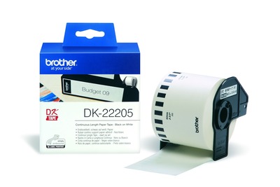 Brother Endlos-Etiketten DK-22205 weiß, 62mm x 30,48m