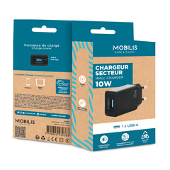 Mobilis Energia Charger - 10.5W Wall Charger - 1 USB A - Soft