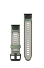 Garmin Ersatzarmband QuickFit 20mm Silikon Weidengrün/grau