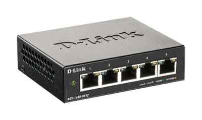 D-Link DGS-1100-05V2 5-Port Gigabit Smart Switch
