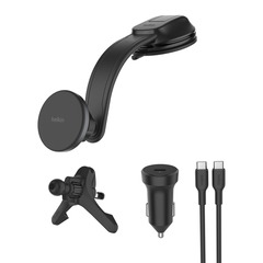 Belkin Kfz-Halterung mit kabelloser 15W Qi2 Ladefunktion, blk