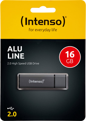 Intenso Speicherstick USB 2.0 Alu Line 16GB Anthrazit