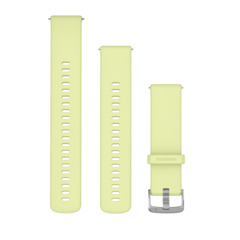 Garmin Schnellwechsel-Armband 22 mm Silikon Zitrone/Edelstahl