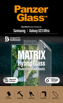 PanzerGlass MATRIX Galaxy S23 Ultra UWF PET-Film AB wA