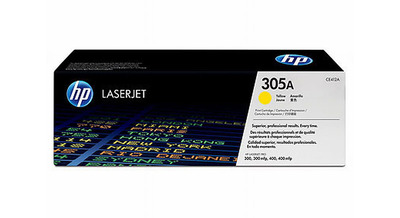 HP Toner 305A CE412A Gelb (ca. 2600 Seiten)