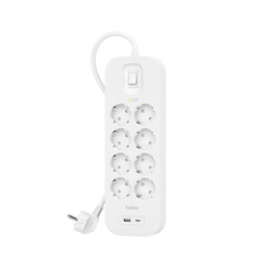 Belkin Steckdosenleiste 8-Fach, 18W 2m Kabel
