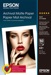 Epson Archival Papier A3+ (330x483mm) 50Blatt weiss matt