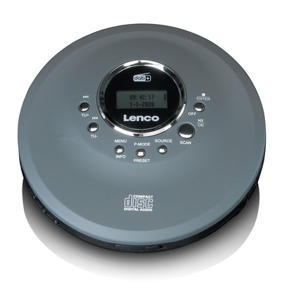 LENCO CD-400GY - Tragbarer CD/MP3-Player für CD, CD-R, CD-RW