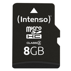 Intenso 8GB microSDHC Class 4 + SD-Adapter