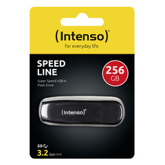 Intenso Speicherstick Speed Line USB 3.2 Gen 1x1 256GB Schwarz