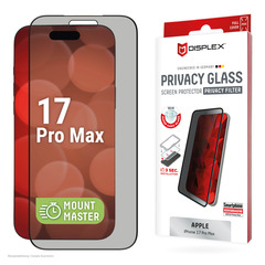 DISPLEX Privacy Glass MountMaster Apple iPhone 17 Pro Max