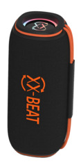 felixx X-BEAT GO60 Schwarz Orange, Bluetooth, Lautsprecher, 8Stunde(n) Akkulaufzeit
