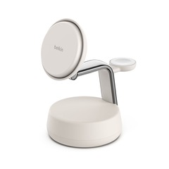 Belkin UltraCharge Pro 25 W Qi2 3-in-1 Ladestation, weiss