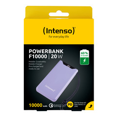 Intenso Powerbank F10000, 20 W, lila